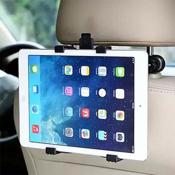 Универсальный держатель для планшета, автомобильный подголовник, крепление на заднее сиденье, окно, приборную панель для iPad Pro 12,9 11 10,5 10,4 Air, Samsung Galaxy Tab S9 S8 S7 S6 A9 A8 A7, подставка Suction Cup Holder чёрный