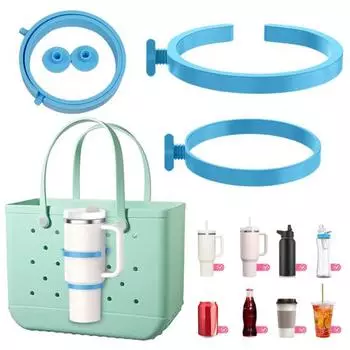 Универсальный держатель для стаканов объемом 30/40 унций, крепление для пляжной сумки 3 в 1 с ручками синий