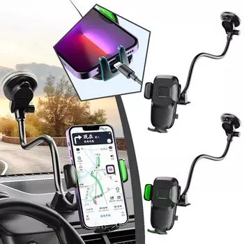 Универсальный держатель для телефона на присоске на лобовое стекло автомобиля, удлиненный регулируемый кронштейн для GPS-навигации в салоне автомобиля E9L1