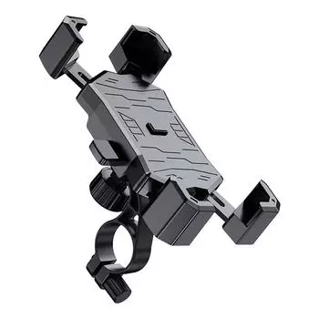 Универсальный держатель для телефона на велосипед, регулируемый на 360°, с управлением одной рукой для легкой езды на велосипеде One Size чёрный