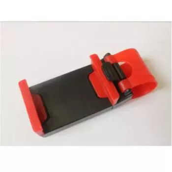 Универсальный держатель для телефона в автомобиль, пластиковое крепление на руль, подставка-держатель для мобильного телефона, крепление-клипса для велосипеда, прочный и простой в использовании 1PC красный