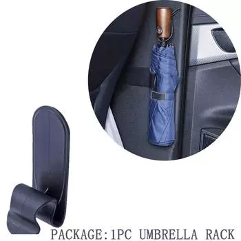 Универсальный держатель для зонта, подставка для зонта с клеем для автомобильного крючка, универсальный водонепроницаемый кронштейн для зонта, аксессуары для салона автомобиля чёрный