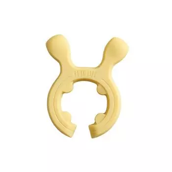 Универсальный держатель лопатки Защита от ожогов Защита от перелива Зажим для кастрюли для кухонной плиты жёлтый