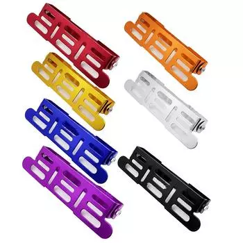 Универсальный держатель рамки номерного знака автомобиля, регулируемый бампер, алюминиевый передний держатель номерного знака, кронштейн для автомобильного номера оранжевый