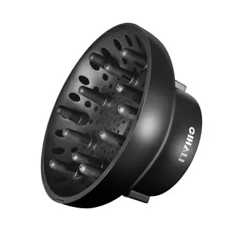 Универсальный диффузор для волос GIHALI для создания естественных локонов и волн, насадка для фена Super Stardy 4,4 см 6,6 см, волосы, (черный матовый)