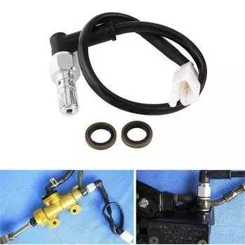 Универсальный для мотоцикла Honda Yamaha Kawasaki Suzuki M10x1.25mm гидравлический тормозной датчик давления заднего света с шайбами