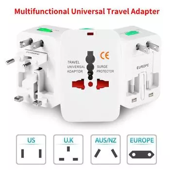 Универсальный дорожный адаптер переменного тока для ЕС, Великобритании, США, Австралии, многофункциональный дорожный адаптер, переходник для розетки, разъем-адаптер для розетки Style A 1pc