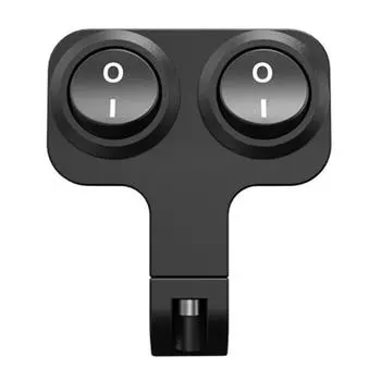 Универсальный двойной переключатель управления на руле мотоцикла 12 В для индикатора фар 2 Wire