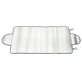 Универсальный двойной уши автомобиля лобовое стекло снег мороз блок солнцезащитный козырек протектор серебряный