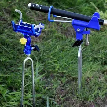 Универсальный двухцелевой кронштейн для удилищ для использования на море и на суше standard, 1 синий