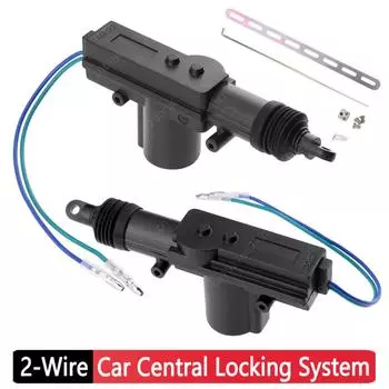 Универсальный двухпроводной центральный замок с электроприводом, одинарный привод для дверного замка пистолетного типа, сменные детали привода, автомобильные аксессуары CHINA