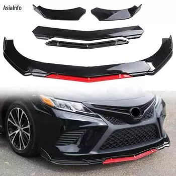 Универсальный двухслойный фронтальный ковш с системой предотвращения столкновений и трехступенчатой передней кромкой для модифицированных автомобилей. bright black чёрный