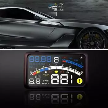 Универсальный F4 Head Up Display Hud Odb2 Авто Спидометр Система предупреждения безопасности