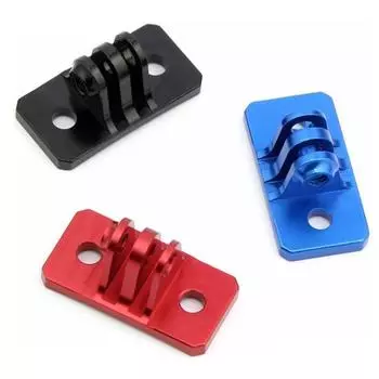 Универсальный фиксированный кронштейн для шлема, не предназначенный для установки камеры, легко деформируется, простой нержавеющий металлический кронштейн-адаптер чёрный