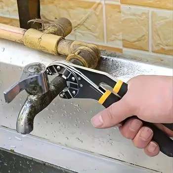 Универсальный гаечный ключ из высокоуглеродистой стали 14 в 1, разводной рожковый гаечный ключ с пилообразным зубом, механический для самостоятельного ремонта, электрический, инструменты для ремонта велосипедов