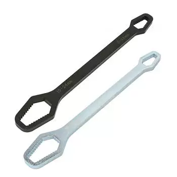 Универсальный гаечный ключ, ручной инструмент 8 мм-24 мм, самозатягивающийся стальной бытовой двухсторонний гаечный ключ для использования на открытом воздухе, в автомобиле, дома, на велосипеде чёрный