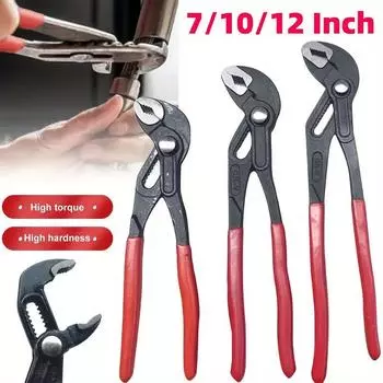 Универсальный гаечный ключ с большим отверстием 7 дюймов/10 дюймов/12 дюймов, многофункциональный регулируемый быстроразъемный зажим для водопроводных труб, плоскогубцы, бытовые ручные инструменты