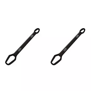 Универсальный гаечный ключ Torx 8-22 мм, самозатягивающийся двухсторонний гаечный ключ (Черный S)