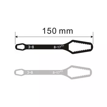 Универсальный гаечный ключ Torx 8-22 мм, самозатягивающийся регулируемый гаечный ключ для очков, доска, гаечный ключ Torx с двойной головкой, ручные инструменты для фабрики