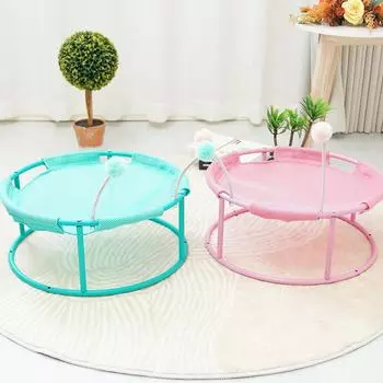 Универсальный гамак для кошек: Прохладная, приподнятая, влагонепроницаемая, моющаяся лежанка для кошек и котят. синий