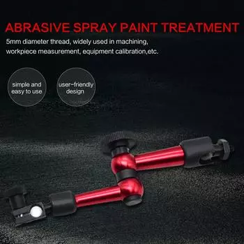 Универсальный гибкий магнитный металлический держатель M5, подставка для циферблатного индикатора, легированная сталь красный