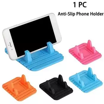 Универсальный гибкий нескользящий коврик для приборной панели автомобиля, держатель для мобильного телефона с GPS-подставкой розовый