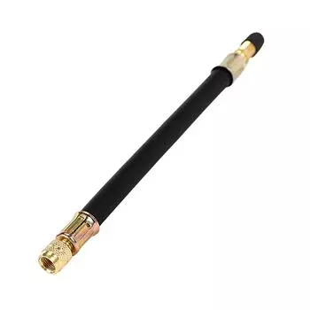 Универсальный гибкий резиновый удлинитель для вентиля шины 210 мм с черным колпачком CHINA