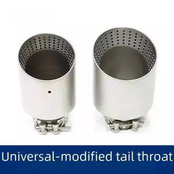 Универсальный матовый сетчатый глушитель из нержавеющей стали для модификации выхлопной трубы автомобиля Golf GTI Tail Throat - идеальная посадка General Model, TY-009, Clamp type