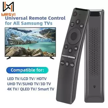 Универсальный голосовой пульт дистанционного управления BN59-01330A Сменный пульт дистанционного управления, совместимый с Samsung Smart TV с клавишами быстрого доступа Netflix Prime