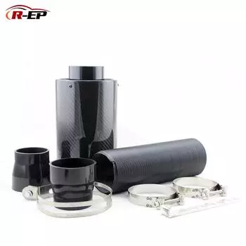 Универсальный гоночный автомобильный карбоновый воздушный фильтр для двигателя, комплект для холодного чистого воздуха, мощный моющийся автомобильный аксессуар, предложение