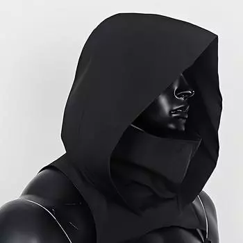 Универсальный готический шарф-капюшон - регулируемый пояс, двусторонняя накидка для повседневной носки и косплея на Хэллоуин