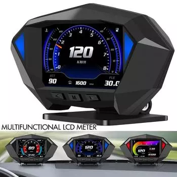 Универсальный gps цифровой ЖК-дисплей автомобиля HUD проекционный дисплей спидометр высота измеритель скорости внедорожник измеритель уклона автомобиля