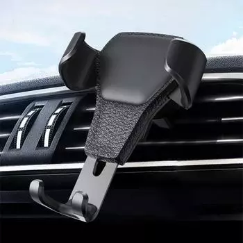 Универсальный гравитационный автомобильный держатель для телефона, крепление на вентиляционную решетку автомобиля, держатель для мобильного телефона, подставка для сотового телефона, поддержка для iPhone и Samsung белый