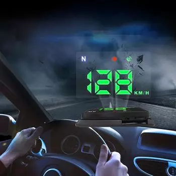 Универсальный H1 HUD проекционный дисплей автомобильный GPS цифровой спидометр USB проектор скорости на лобовое стекло измеритель скорости для автомобильных принадлежностей новинка чёрный