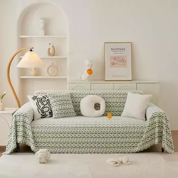 Универсальный хлопковый бархатный чехол для дивана на четыре сезона, тканевый чехол для дивана, полный чехол с бархатным утолщенным чехлом для дивана 180*130