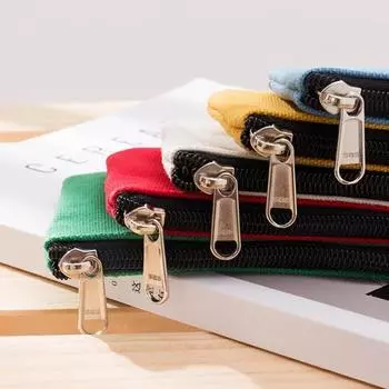 Универсальный холщовый кошелек для монет, однотонный, на молнии, портативный кошелек для денег, женская, мужская, сумка для монет, маленькая сумка для хранения жёлтый