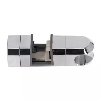 Универсальный хромированный держатель для душевой штанги 15-30 мм, регулируемый кронштейн серебряный