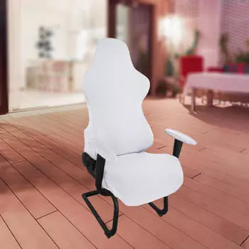 Универсальный игровой пылезащитный сплошной цвет эргономичный мягкий подлокотник для вращающегося компьютера light gray