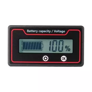Универсальный индикатор емкости аккумулятора LED цифровой литий-ионный свинцово-кислотный аккумулятор монитор автомобиль мотоцикл зелёный