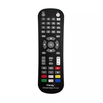 Универсальный инфракрасный пульт дистанционного управления DVB-T2 для приставки к телевизору чёрный