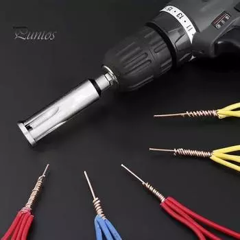 Универсальный инструмент для скручивания проводов, инструмент для зачистки проводов, высокая твердость, нержавеющий компактный размер, портативный инструмент для зачистки проводов 1pc