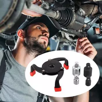 Универсальный инструмент для снятия масляного фильтра с тремя захватами, инструмент для снятия масляного фильтра автомобиля, интерфейс, специальные инструменты, инструмент для ремонта масляного фильтра
