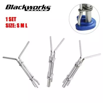 Универсальный инструмент для установки U-образного уплотнения штока поршня гидравлического цилиндра S/M/L из нержавеющей стали инструмент для ремонта контроллера наддува 3 шт. SML серебряный