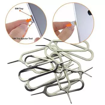 Универсальный iPhone популярный выталкиватель 10 шт./компл. для лотка для мобильного телефона, выталкиватель карты, выталкиватель SIM-карты, применимый к Android, ювелирные изделия высокого качества 10PCS
