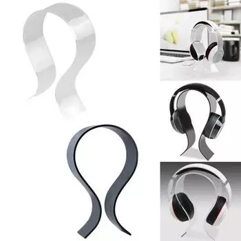 Универсальный изогнутой формы акриловый держатель для гарнитуры подставка для настольной стойки кронштейн прозрачный