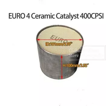 Универсальный каталитический нейтрализатор 101x100 мм с керамической подложкой Euro 4, может использоваться для Toyota Prius