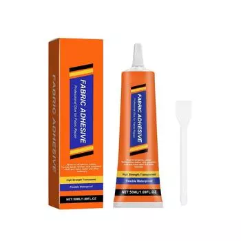 Универсальный клей для ткани, подходит для хлопка, льна, джинсовой ткани и кожи, не требует шитья, быстрое склеивание, водостойкий, для домашнего творчества Handicra 50 мл One Size