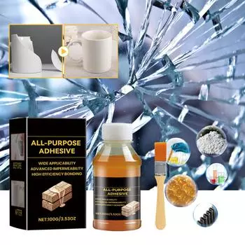 Универсальный клей с кисточкой, прочный клей, водостойкий суперклей для быстрого ремонта металла, пластика, стекла, дерева A1