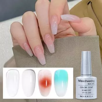 Универсальный клей Smudge Protein Glue Gradual Change Nail Art Egg White Transparent Milky White Nail Polish Glue Special