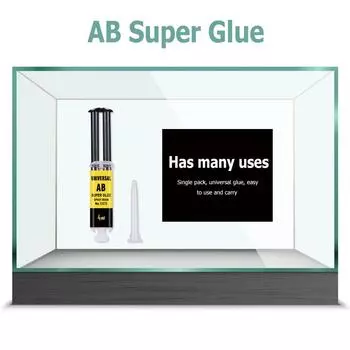 Универсальный клей Super AB Glue для ремонта стеклянной, металлической, керамической фурнитуры